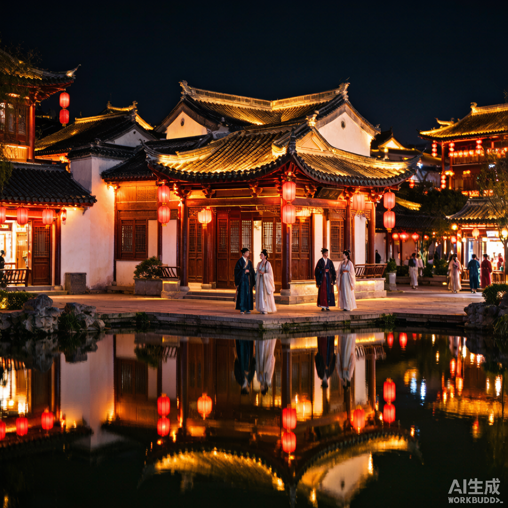 洛邑古城夜景 — 汉服打卡与夜游，洛阳导游推荐行程